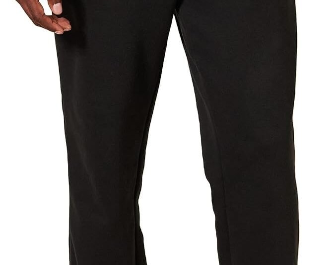 Amazon Essentials Men’s Fleece Open-Hem Jogging Bottoms (Available in Plus Sizes)
