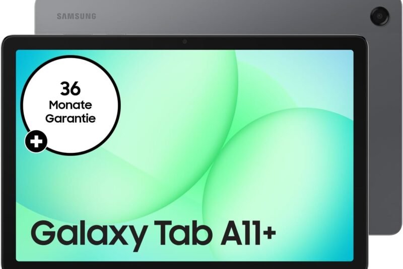 Samsung Galaxy Tab A11+, AI Tablet, 11 Inch Display, 90 Hz Refresh Rate, 128 GB Memory, 6 GB RAM, Android, Dolby Atmos Quad Speaker, Grey, 3 Year Warranty